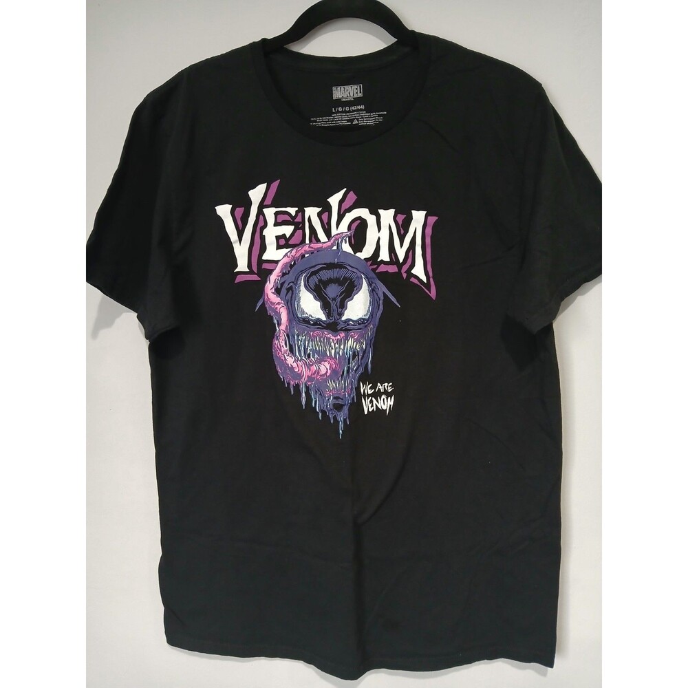 Marvel Venom. We Are Venom. Black Graphic Men T-Shirt. Size Large.